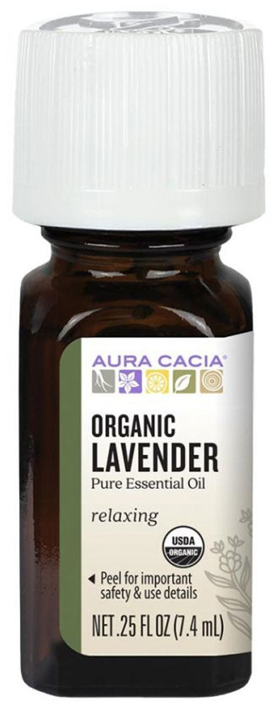 AURA CACIA Lavender Organic Essential Oil (7.4 ml)