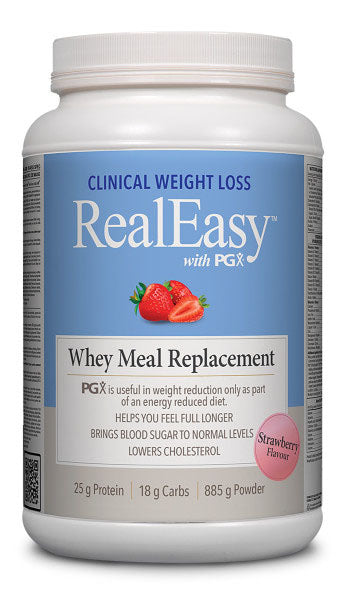 REALEASY with PGX Whey Meal Replacement (Strawberry - 885 gr)