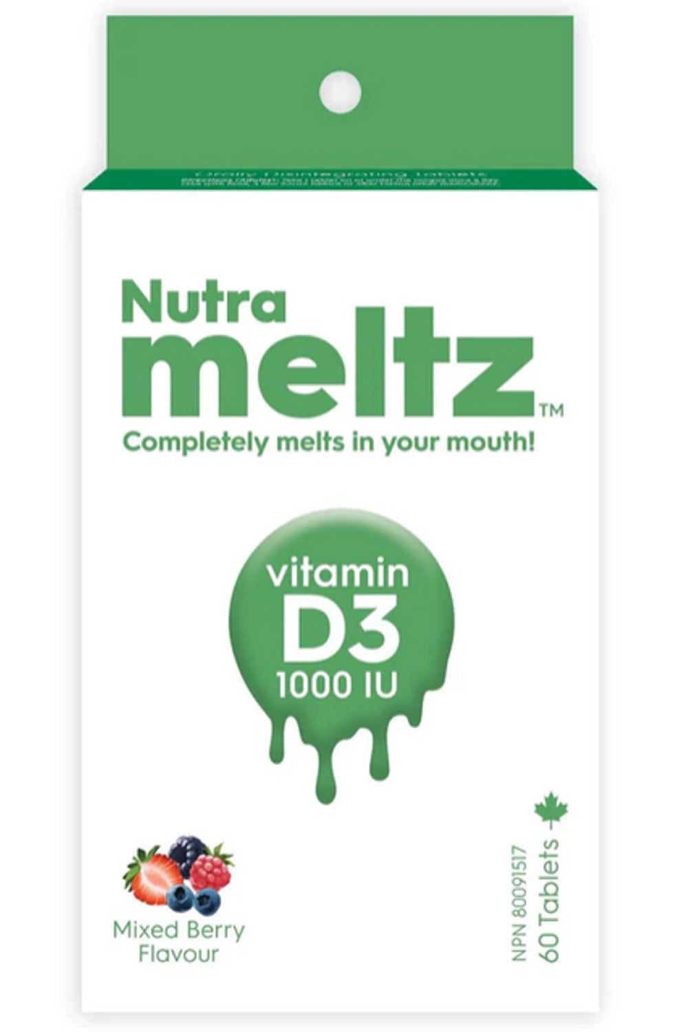 NUTRAMELTZ VITAMIN D3 1000 IU (60 Melts)