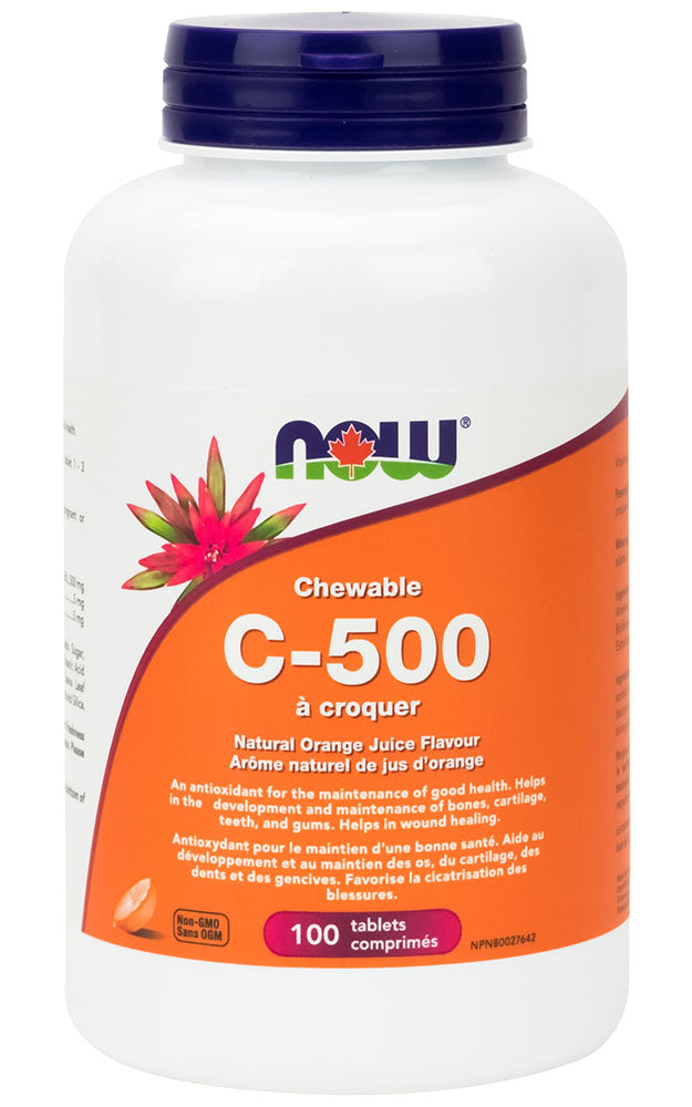 NOW Vitamin C 500 (100 chewable tabs)