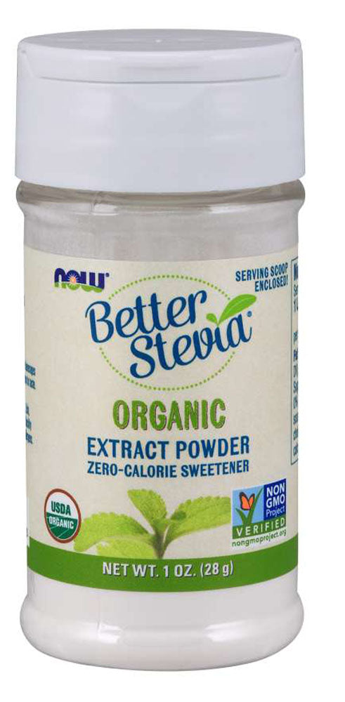 NOW Better Stevia Organic Stevia Powder Shaker (28 gr)