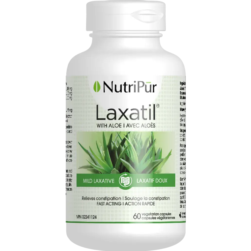NUTRIPUR Laxatil mild laxative with aloe - 60 vcaps