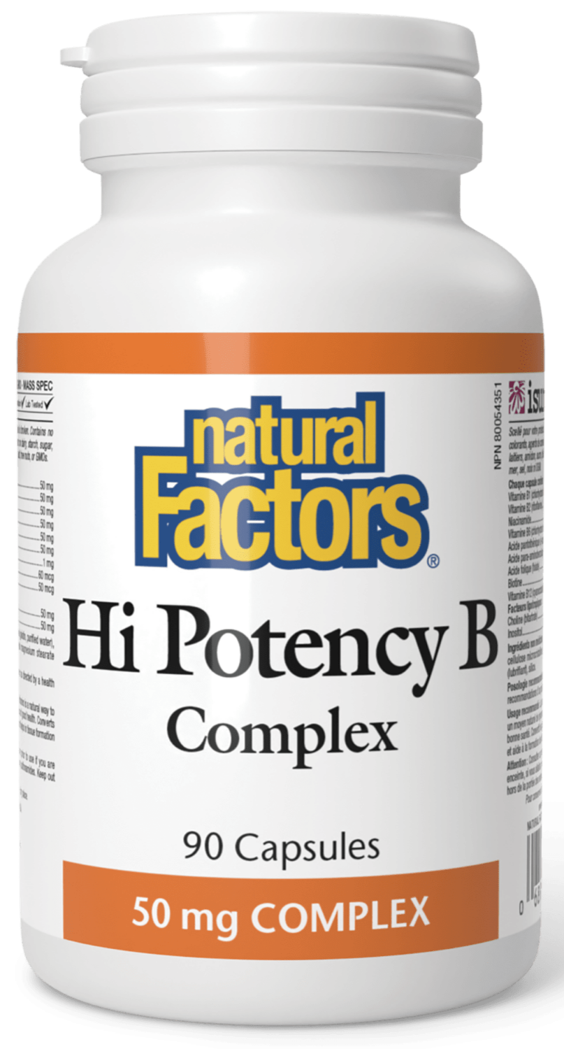 NATURAL FACTORS High Potency B-Compound (50 mg - 90 tabs)