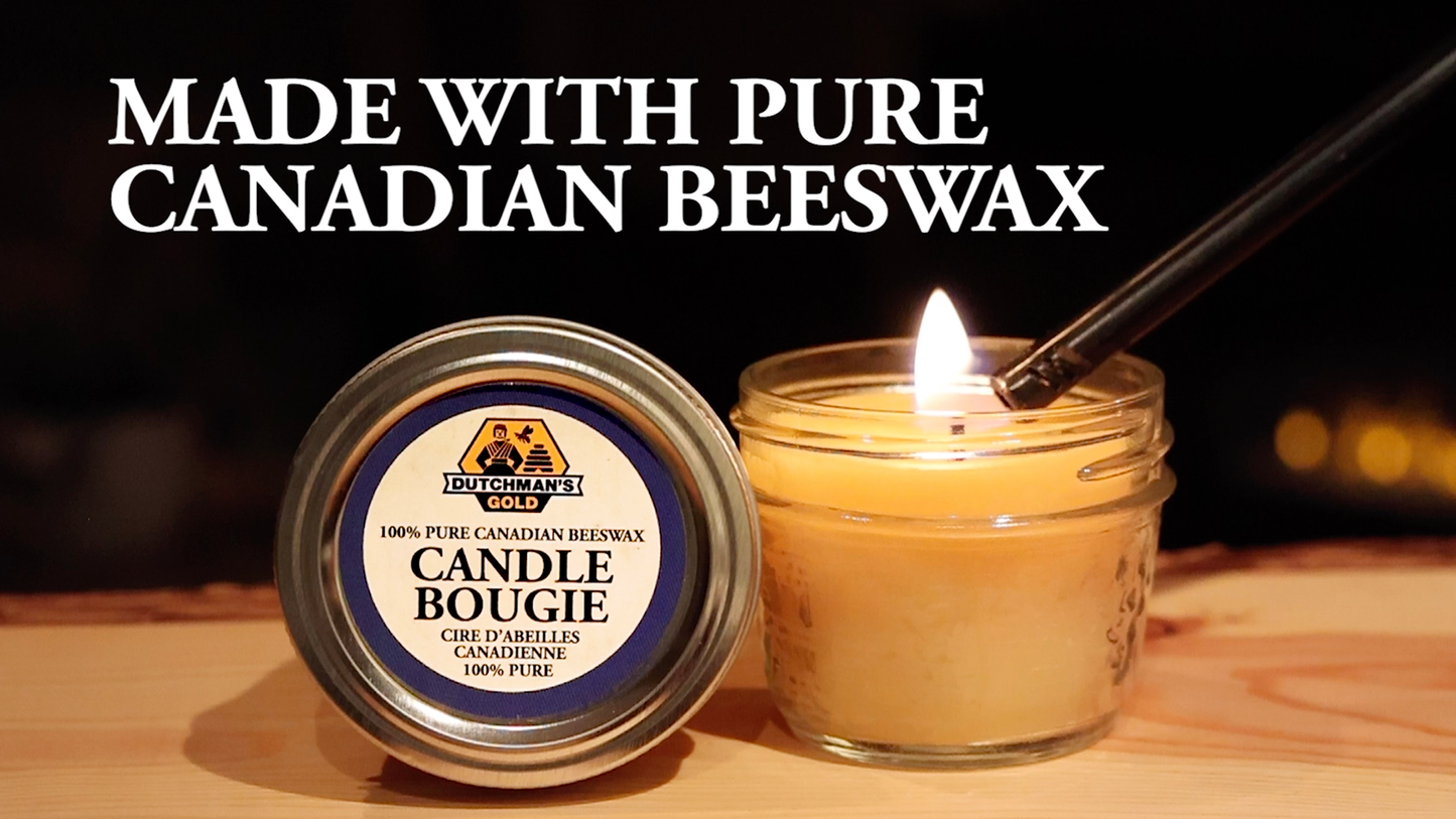 Beeswax Candle Mason Jar