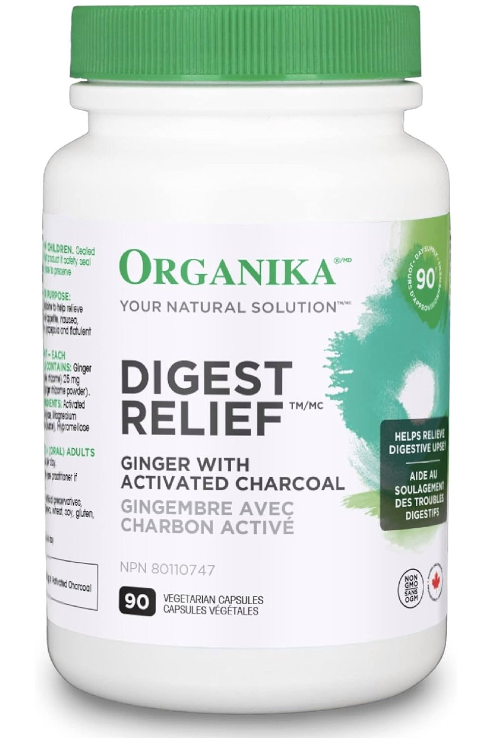 ORGANIKA Digest Relief Activated Charcoal (90 Caps)