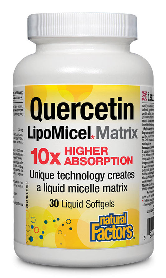 NATURAL FACTORS Quercetin Lipomicel (250 mg - 30 sgels)