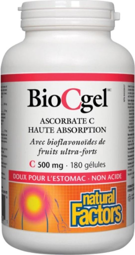 NATURAL FACTORS BioCgel  (500 mg - 180 sgels)