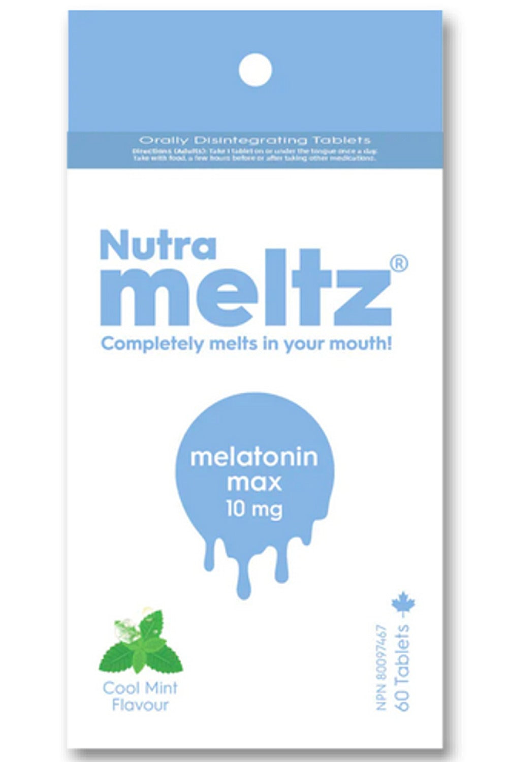 NUTRAMELTZ Melatonin Max (10 mg - 60 Melts)