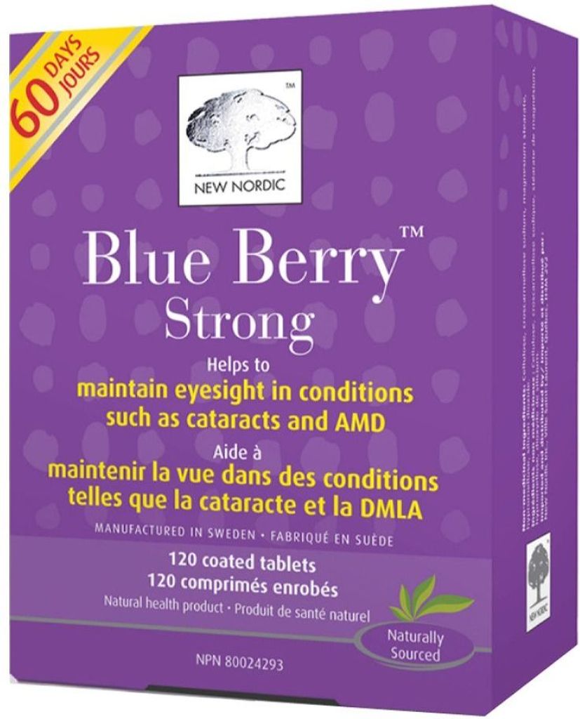 NEW NORDIC Blue Berry Strong  (120 tabs)