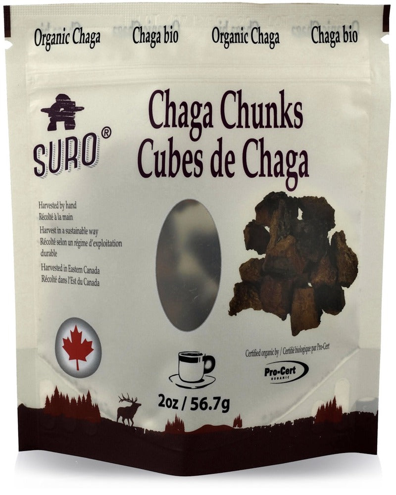 SURO Organic Canadian Chaga Chunks