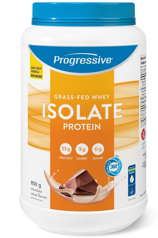 PROGRESSIVE Grass Fed Whey Isolate (Chocolate Velvet - 850 gr)